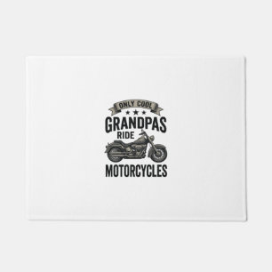Coole Omas fahren Motorrad Vintage Biker-Shirt Fußmatte