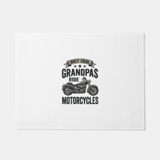 Coole Omas fahren Motorrad Vintage Biker-Shirt Fußmatte