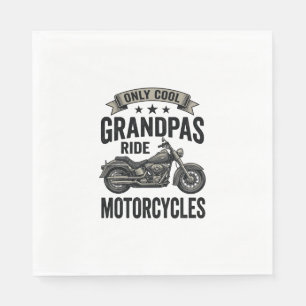Coole Omas fahren Motorrad Vintage Biker-Shirt Serviette