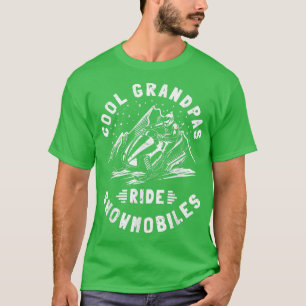 Coole Omas fahren Schneemobile Opa Schneemobilfahr T-Shirt