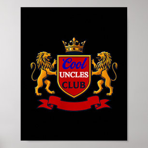Coole Onkel Club Onkel Immer Lustig Cket Lustiger Poster