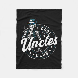 Coole Onkel Club Shirt Lustiger Skelett Onkel Männ Fleecedecke