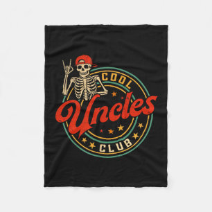 Coole Onkel Club Shirt Retro Lustiges Skelett Neue Fleecedecke
