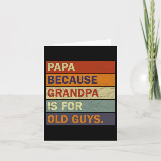 Coole Opa Art for Men Großvater Papa Paradies F Karte (Vorderseite)