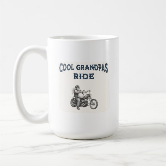 Coole Opa-Fahrt Kaffeetasse (Links)