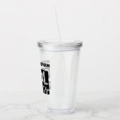 Coole Opa Moderne Schwarze Typografie Acryltrinkbecher (Links)