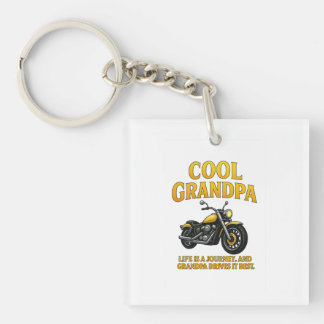 Coole Opa - Motorradgeschenk für Großvater" Schlüsselanhänger