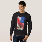 Coole Opa Vathers Day Flag Fish Sweatshirt (Vorne ganz)