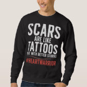 Coole Operation des offenen Herzens für Männer Fra Sweatshirt (Vorderseite)
