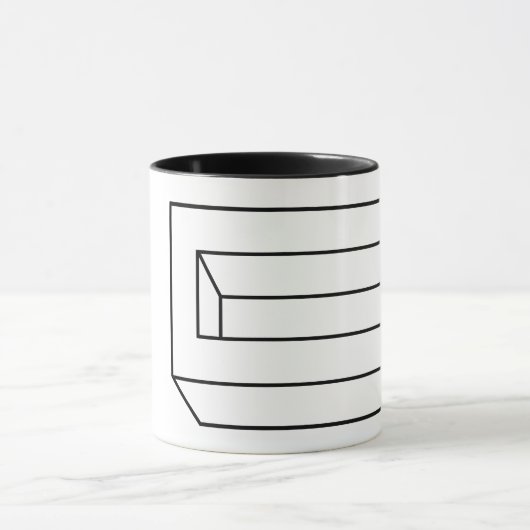 Coole optische Illusion in der Blivet mit drei Pro Tasse (Zentrum)