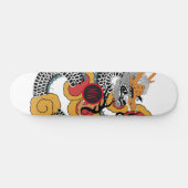 Coole Orange Black Dragon Skateboard (Horizontal)