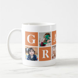 Coole Orange Foto Collage Granny Tasse