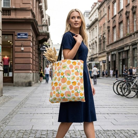 Coole Orangen Aquarelltasche Tasche
