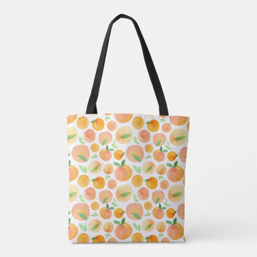 Coole Orangen Aquarelltasche Tasche (Rückseite)