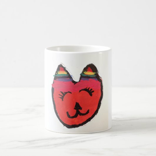 Coole Orangenkatze Kaffeetasse (Mittel)