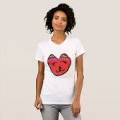 Coole Orangenkatze T-Shirt (Vorne ganz)