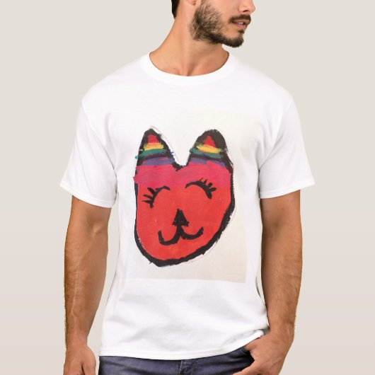 Coole Orangenkatze T-Shirt (Vorderseite)