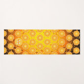 Coole Orangenscheiben Wassertropfen Monogramm Yogamatte (Vorderseite (Horizontal))