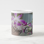 Coole Orchids-Design-Tasse bleibe Jumbo-Tasse (Vorderseite)