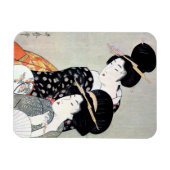 Coole orientalisch-japanische Geisha-Kunst Magnet (Horizontal)