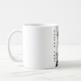 Coole orientalische chinesische flaumige Tiger Kaffeetasse