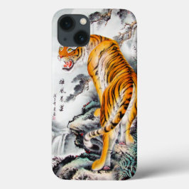 Coole orientalische, flauschige Tigerfarbe Case-Mate iPhone Hülle