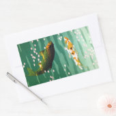 Coole orientalische Glücksfische Rechteckiger Aufkleber (Umschlag)