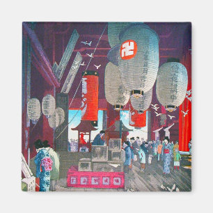 Coole orientalische Hasui Kawase japanische Magnet