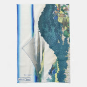 Coole orientalische Japaner Hokusai Fuji Handtuch (Vertikal)