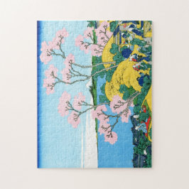Coole orientalische Japaner Hokusai Fuji Puzzle