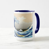Coole orientalische Japaner Hokusai Fuji Tasse (VorderseiteRechts)