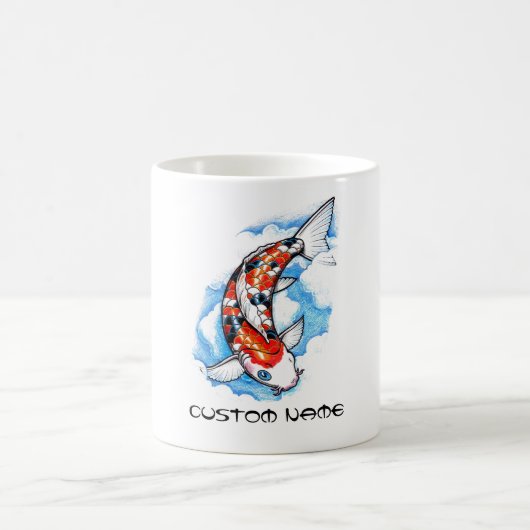 Coole orientalische Japaner Koi Kaffeetasse (Mittel)
