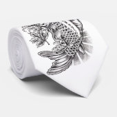 Coole orientalische Japaner Koi Krawatte (Gerollt)