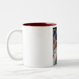 Coole orientalische Japaner Kuniyoshi kabuki Zweifarbige Tasse