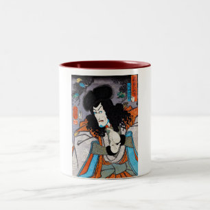 Coole orientalische Japaner Kuniyoshi kabuki Zweifarbige Tasse