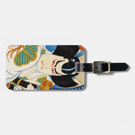 Coole orientalische Japaner Shunsen Kabuki Gepäckanhänger (Vorderseite horizontal)