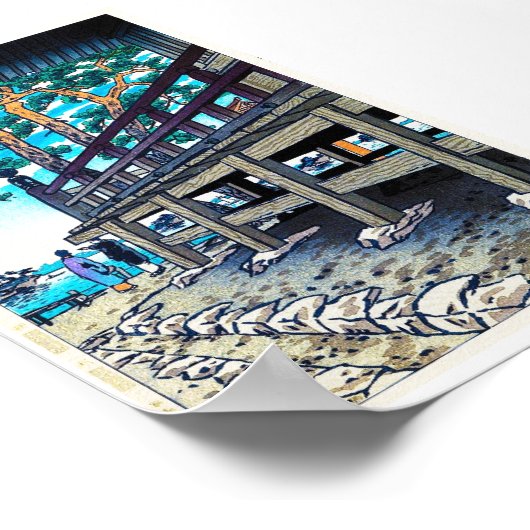 Coole orientalische japanese Shiro Kasamatsu Poster (Ecke)