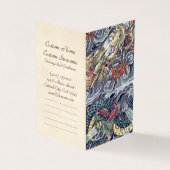 Coole orientalische japanische Drachengott Tätowie Visitenkarten (Vorderseite)