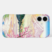 Coole orientalische japanische Fuji Frühlingskirsc Case-Mate iPhone Hülle (Rückseite (Horizontal))