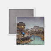 Coole orientalische japanische Kawase-Regentage Magnet (Vorderseite/Rückseite)