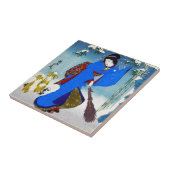 Coole orientalische japanische klassische fliese (Seite)