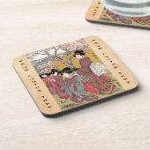 Coole orientalische japanische klassische getränkeuntersetzer (Linke Seite)