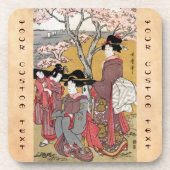 Coole orientalische japanische klassische getränkeuntersetzer (Vorderseite)