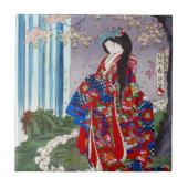 Coole orientalische japanische klassische Giga Dam Fliese (Vorderseite)