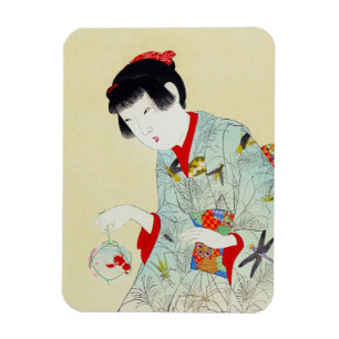 Coole orientalische japanische klassische magnet