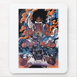 Coole orientalische japanische Kriegerkunst der Le Mousepad