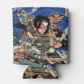 Coole orientalische japanische legendäre Kriegerin Dosenkühler (Rückseite)