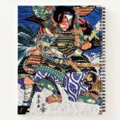 Coole orientalische japanische legendäre Kriegerin Notizblock (Rückseite)