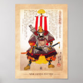 Coole orientalische japanische legendäre Kriegerin Poster (Vorne)