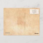 Coole orientalische japanische legendäre Kriegerin Postkarte (Rückseite)